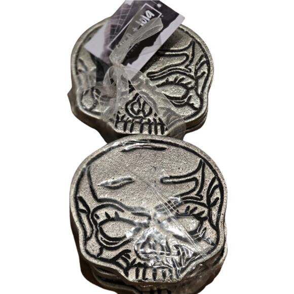 Maisey Mae LOLA Skull Coasters – Set of 8 – Heavy Metal – New - Picture 4 of 4